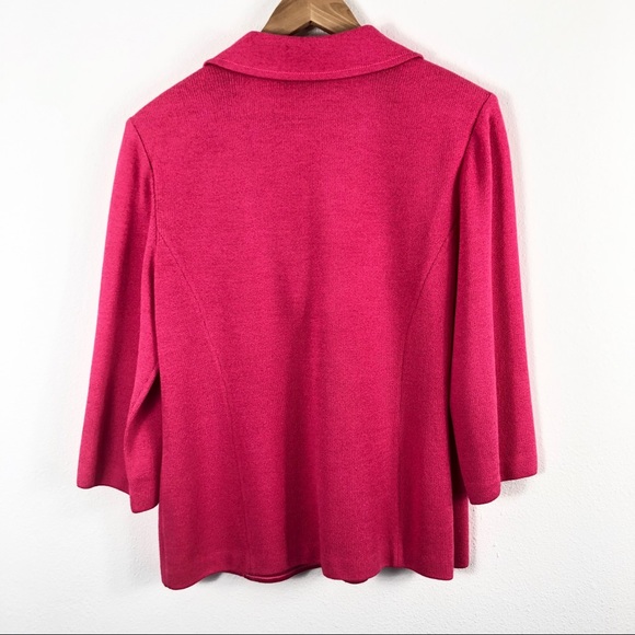 ST. JOHN COLLECTION Passion Pink knit blazer - Picture 3 of 3
